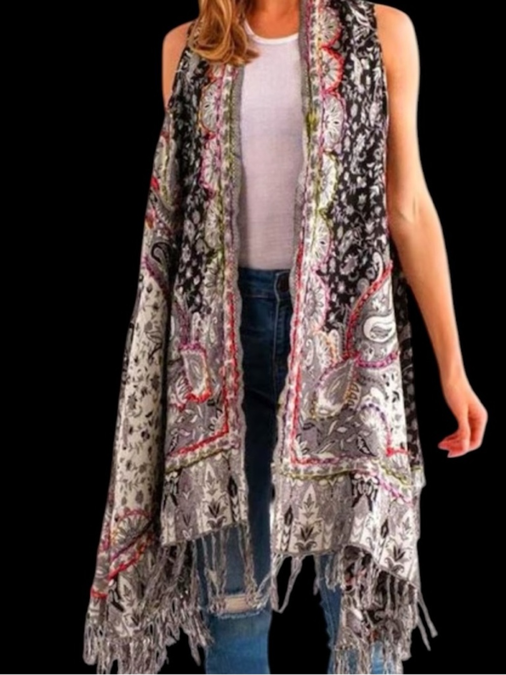 Duster/Kimono w fringes
